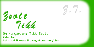 zsolt tikk business card